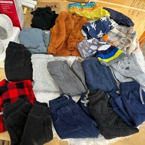 Kids Black Jogger Pants, sweater 18 months